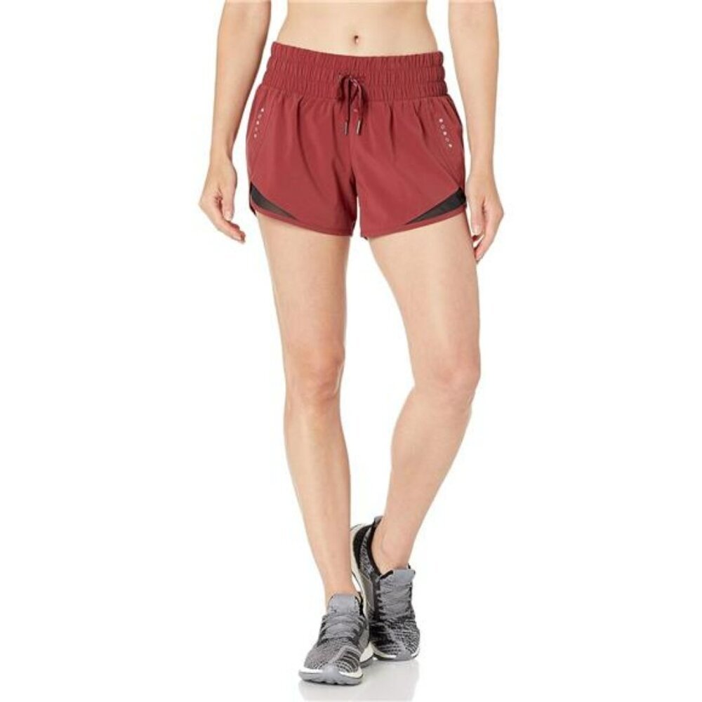 Womens Athletic Running Shorts Lightweight Ruched Waist Pocket Workout Fit